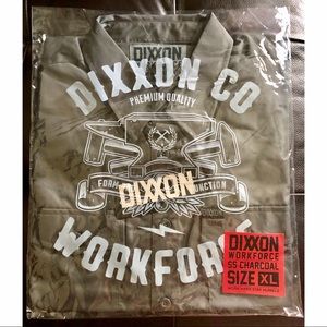 NWT Dixxon Men's Work Shirt- Charcoal XL